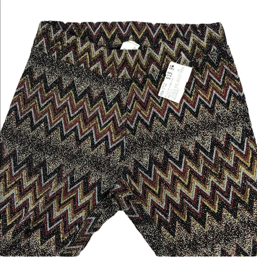 NWT Alt. B multicolored textured chevron print leggings size small - Picture 3 of 6